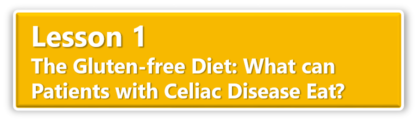 Lesson 1 The Gluten-free Diet What can Patient with Celiac Disease Eat?